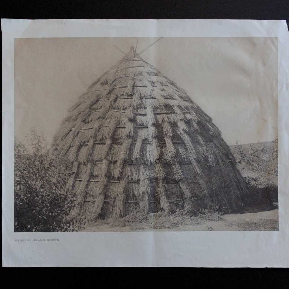 WICHITA GRASS-HOUSE #148 Edward Sheriff Curtis Print